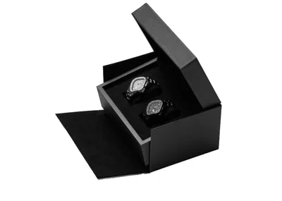 Pre-owned Laarvee Men's  Mad Paris Kith Exclusive Set Pea001 Watch In Stainless Steel In Silver