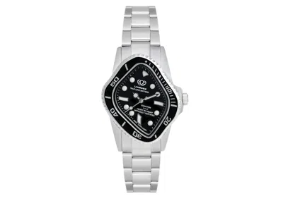Pre-owned Laarvee Silver Precision Steel Pea1011 Watch In Stainless Steel