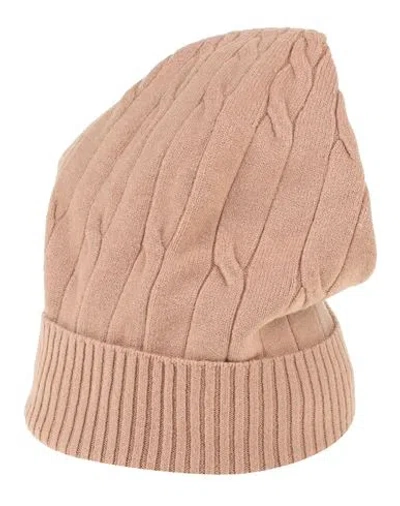 Lab Anna Rachele Woman Hat Camel Size Onesize Viscose, Polyester, Polyamide In Beige