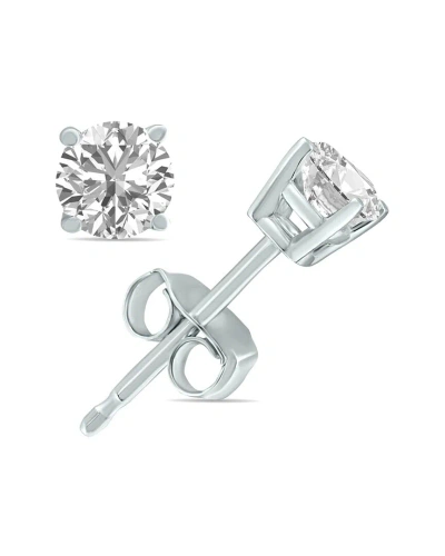 Lab Grown Diamonds 14k 0.25 Ct. Tw. Lab Grown Diamond Studs In Metallic