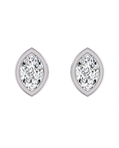 Lab Grown Diamonds 14k 0.25 Ct. Tw. Lab Grown Diamond Earrings In Metallic
