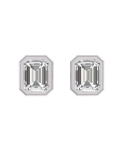 Lab Grown Diamonds 14k 0.25 Ct. Tw. Lab Grown Diamond Earrings In Metallic