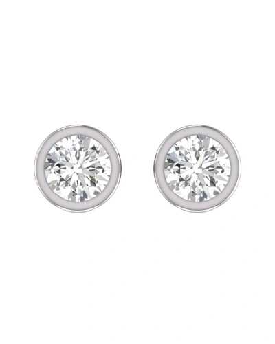 Lab Grown Diamonds 14k 0.25 Ct. Tw. Lab Grown Diamond Earrings In Metallic