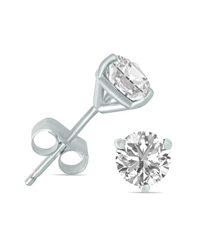 Lab Grown Diamonds 14k 0.25 Ct. Tw. Lab Grown Diamond Earrings In Metallic