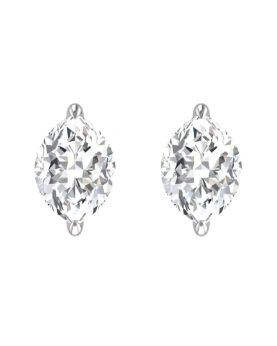 Lab Grown Diamonds 14k 0.25 Ct. Tw. Lab Grown Diamond Earrings In Metallic