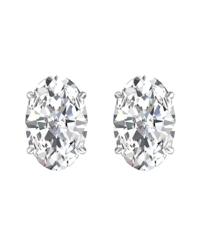 Lab Grown Diamonds 14k 0.25 Ct. Tw. Lab Grown Diamond Earrings In Metallic