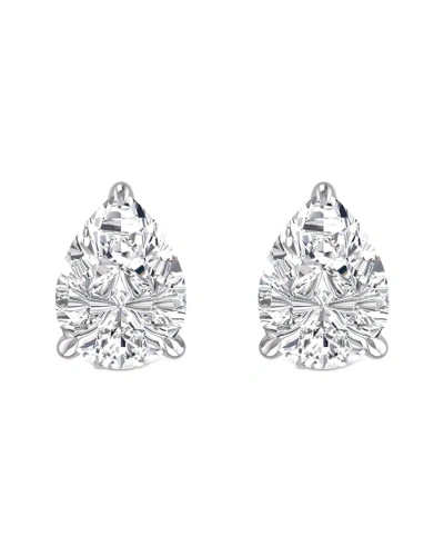 Lab Grown Diamonds 14k 0.25 Ct. Tw. Lab Grown Diamond Earrings In Metallic