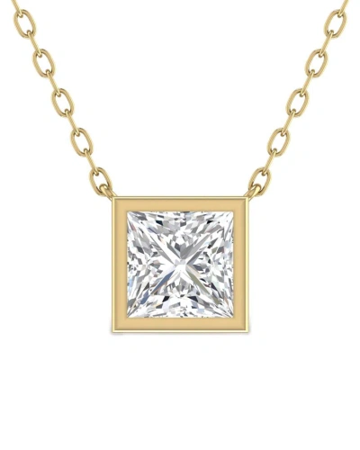 Lab Grown Diamonds 14k 0.25 Ct. Tw. Lab Grown Diamond Necklace In Gold