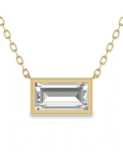 Lab Grown Diamonds 14k 0.25 Ct. Tw. Lab Grown Diamond Necklace In Gold