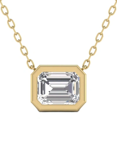 Lab Grown Diamonds 14k 0.25 Ct. Tw. Lab Grown Diamond Necklace In Gold