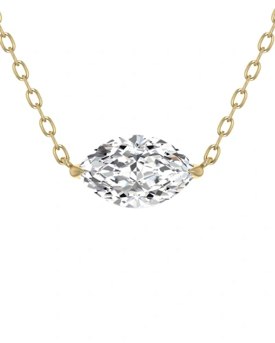 Lab Grown Diamonds 14k 0.25 Ct. Tw. Lab Grown Diamond Necklace In Gold