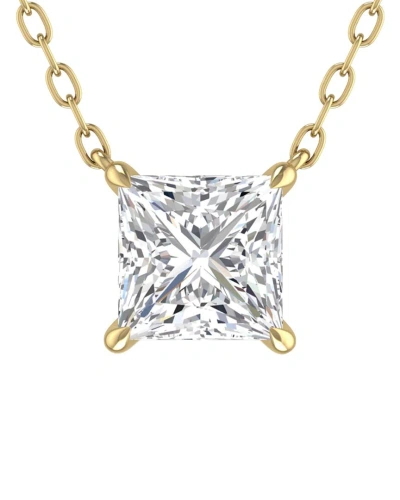 Lab Grown Diamonds 14k 0.25 Ct. Tw. Lab Grown Diamond Necklace In Gold