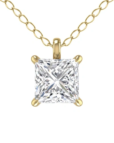 Lab Grown Diamonds 14k 0.25 Ct. Tw. Lab Grown Diamond Necklace In Gold