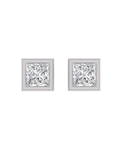 Lab Grown Diamonds 14k 0.50 Ct. Tw. Lab Grown Diamond Earrings In Metallic