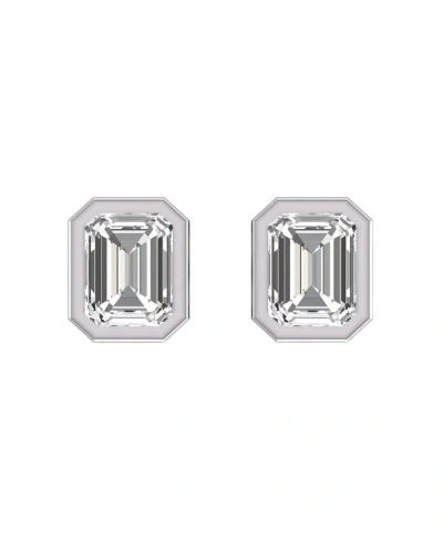 Lab Grown Diamonds 14k 0.50 Ct. Tw. Lab Grown Diamond Earrings In Metallic