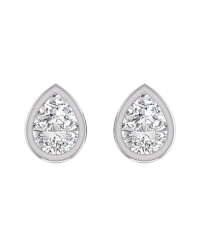 Lab Grown Diamonds 14k 0.50 Ct. Tw. Lab Grown Diamond Earrings In White