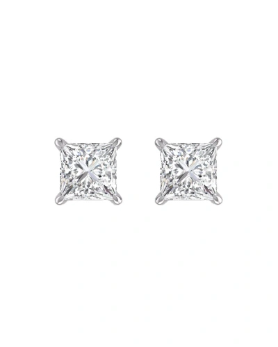 Lab Grown Diamonds 14k 0.50 Ct. Tw. Lab Grown Diamond Earrings In Metallic