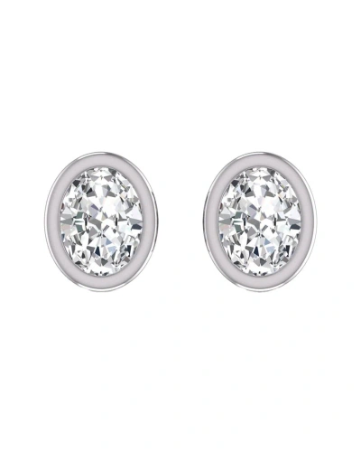 Lab Grown Diamonds 14k 0.50 Ct. Tw. Lab Grown Diamond Earrings In Metallic