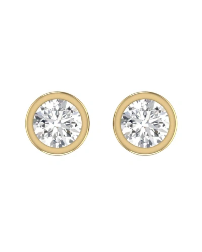 Lab Grown Diamonds 14k 0.50 Ct. Tw. Lab Grown Diamond Earrings In Gold