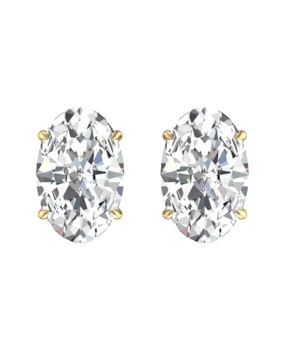 Lab Grown Diamonds 14k 0.50 Ct. Tw. Lab Grown Diamond Earrings In Metallic