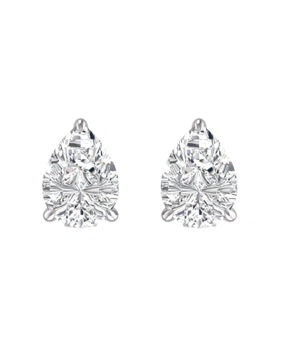 Lab Grown Diamonds 14k 0.50 Ct. Tw. Lab Grown Diamond Earrings In Metallic