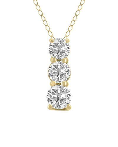 Lab Grown Diamonds 14k 0.50 Ct. Tw. Lab Grown Diamond Necklace In Gold