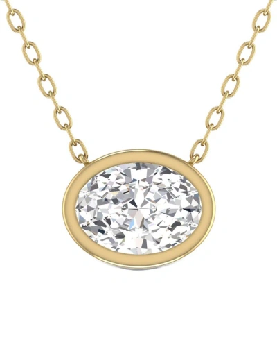 Lab Grown Diamonds 14k 0.50 Ct. Tw. Lab Grown Diamond Necklace In Gold