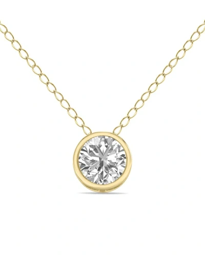 Lab Grown Diamonds 14k 0.50 Ct. Tw. Lab Grown Diamond Necklace In Gold