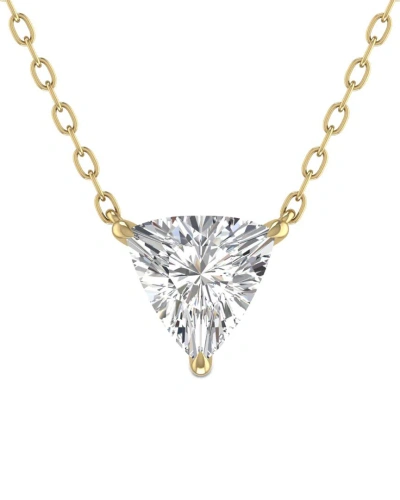 Lab Grown Diamonds 14k 0.50 Ct. Tw. Lab Grown Diamond Necklace In Metallic