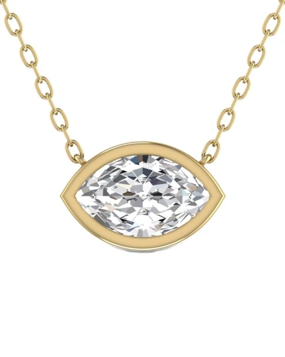 Lab Grown Diamonds 14k 0.50 Ct. Tw. Lab Grown Diamond Necklace In Gold