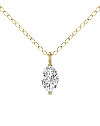 Lab Grown Diamonds 14k 0.50 Ct. Tw. Lab Grown Diamond Necklace In Gold