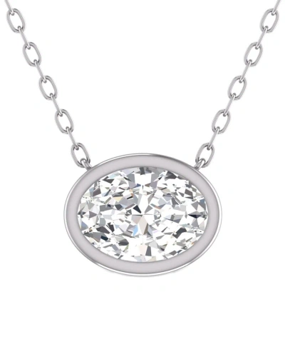 Lab Grown Diamonds 14k 0.50 Ct. Tw. Lab Grown Diamond Necklace In White