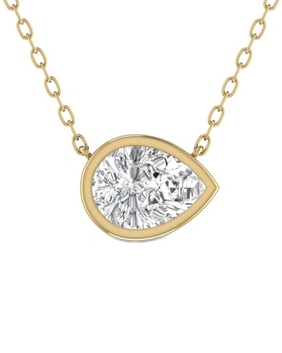 Lab Grown Diamonds 14k 0.50 Ct. Tw. Lab Grown Diamond Necklace In Gold