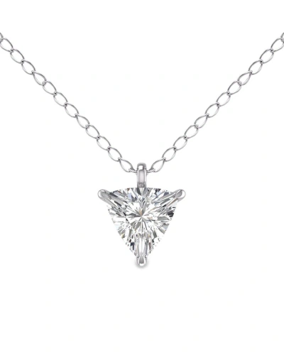 Lab Grown Diamonds 14k 0.50 Ct. Tw. Lab Grown Diamond Necklace In Metallic