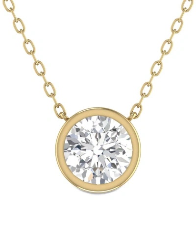 Lab Grown Diamonds 14k 0.50 Ct. Tw. Lab Grown Diamond Necklace In Gold