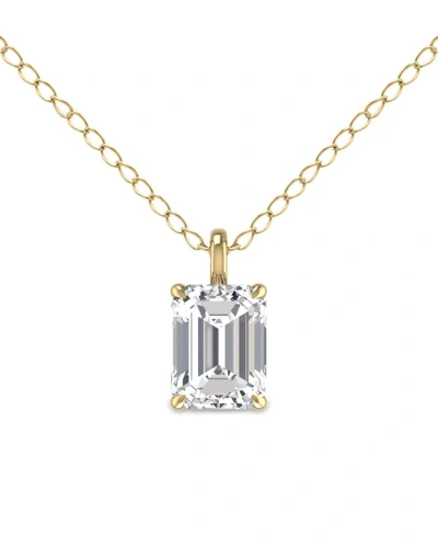 Lab Grown Diamonds 14k 0.50 Ct. Tw. Lab Grown Diamond Necklace In Gold