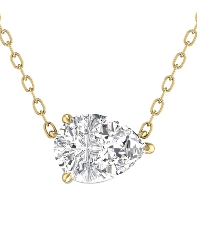 Lab Grown Diamonds 14k 0.50 Ct. Tw. Lab Grown Diamond Necklace In Gold