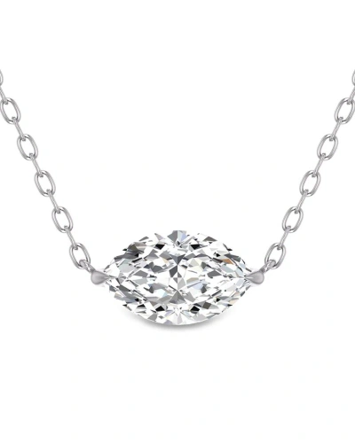 Lab Grown Diamonds 14k 0.50 Ct. Tw. Lab Grown Diamond Necklace In Metallic