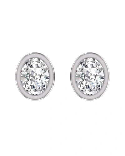 Lab Grown Diamonds 14k 0.75 Ct. Tw. Lab Grown Diamond Earrings In Green