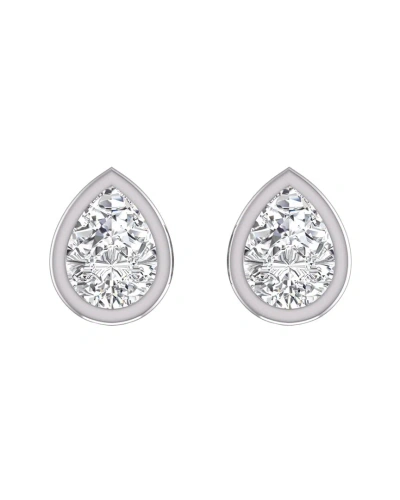 Lab Grown Diamonds 14k 0.75 Ct. Tw. Lab Grown Diamond Earrings In Metallic