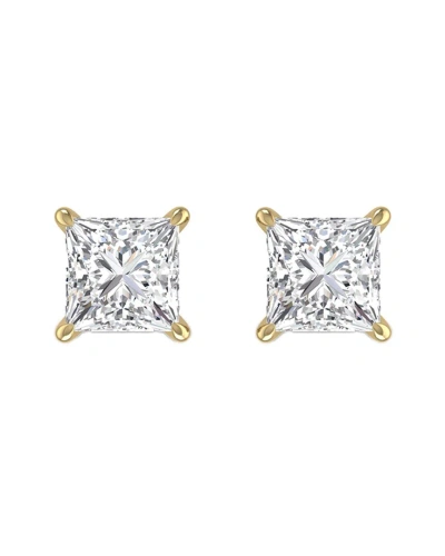 Lab Grown Diamonds 14k 0.75 Ct. Tw. Lab Grown Diamond Earrings In Metallic