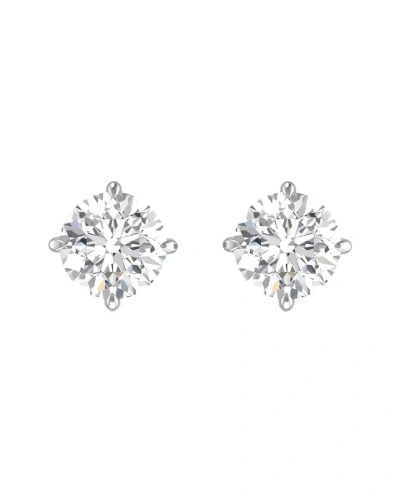 Lab Grown Diamonds 14k 0.75 Ct. Tw. Lab Grown Diamond Earrings In Metallic