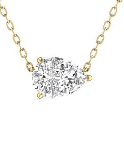 Lab Grown Diamonds 14k 0.75 Ct. Tw. Lab Grown Diamond Necklace In Gold