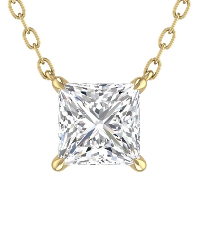 Lab Grown Diamonds 14k 0.75 Ct. Tw. Lab Grown Diamond Necklace In Gold