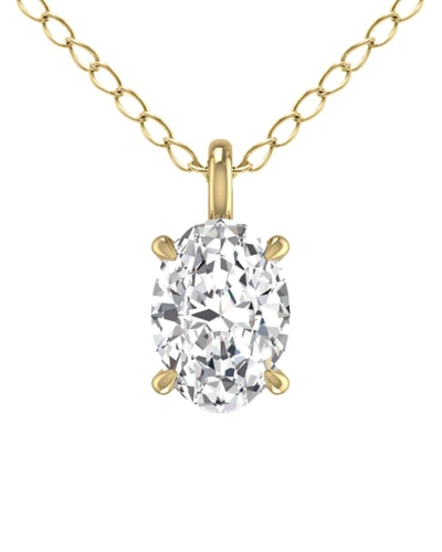 Lab Grown Diamonds 14k 0.75 Ct. Tw. Lab Grown Diamond Necklace In Gold