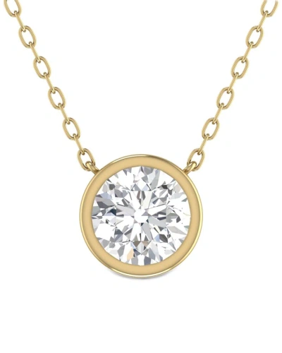 Lab Grown Diamonds 14k 0.75 Ct. Tw. Lab Grown Diamond Necklace In Gold