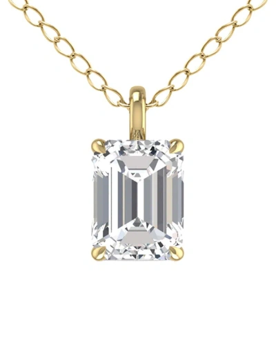 Lab Grown Diamonds 14k 0.75 Ct. Tw. Lab Grown Diamond Necklace In Gold