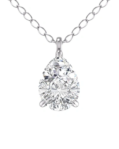 Lab Grown Diamonds 14k 0.75 Ct. Tw. Lab Grown Diamond Necklace In Metallic