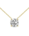 Lab Grown Diamonds 14k 0.75 Ct. Tw. Lab Grown Diamond Solitaire Necklace