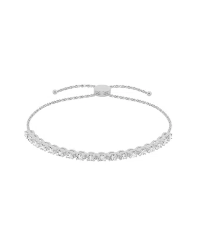 Lab Grown Diamonds 14k 0.75 Ct. Tw. Lab Grown Diamond Tennis Bolo Bracelet In Metallic